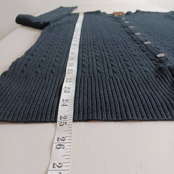 Danier Black Cable Knit Cardigan - Picture 12 of 15